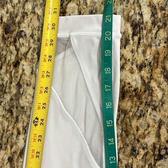 Lululemon Athletica Forget the Sweat Crop Leggings In White Size 6 - Picture 9 of 10